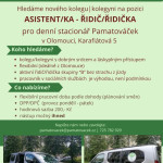 Hledáme nového kolegu/kolegyni na pozici asistenta/asistentky - řidiče/řidičky